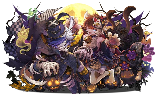 月夜の悪戯・ユークス＆ミヤのイラスト