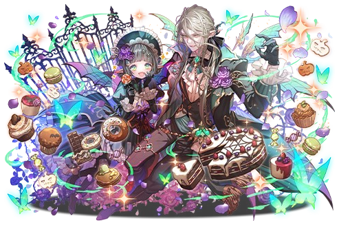 仮装祭の茶会・アルバート＆パティのイラスト