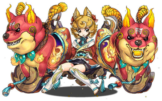 神門の狛犬姫・センリのイラスト