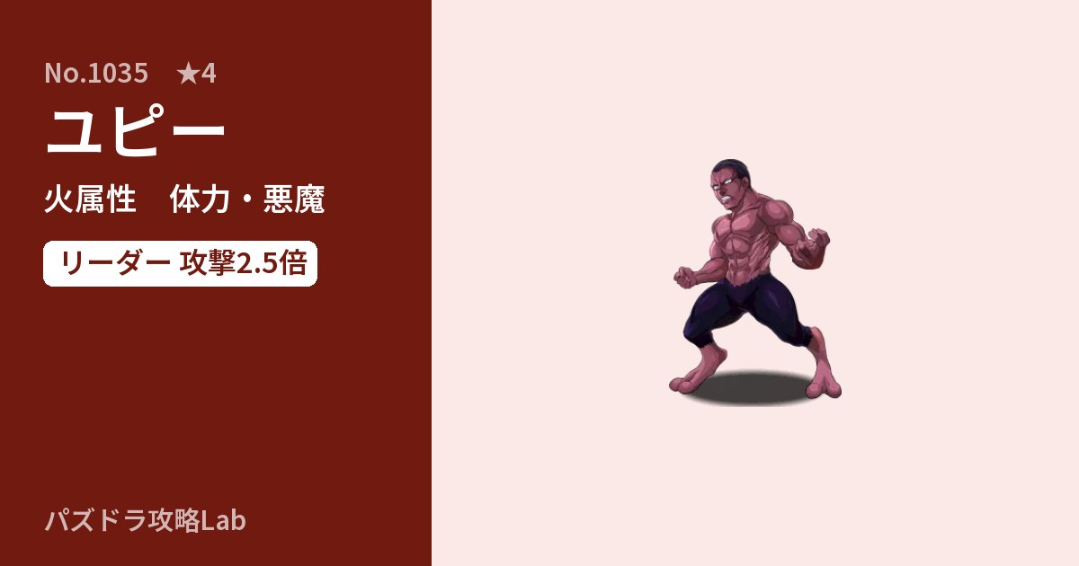 【パズドラ】ユピーの性能・覚醒・スキルのアイキャッチ