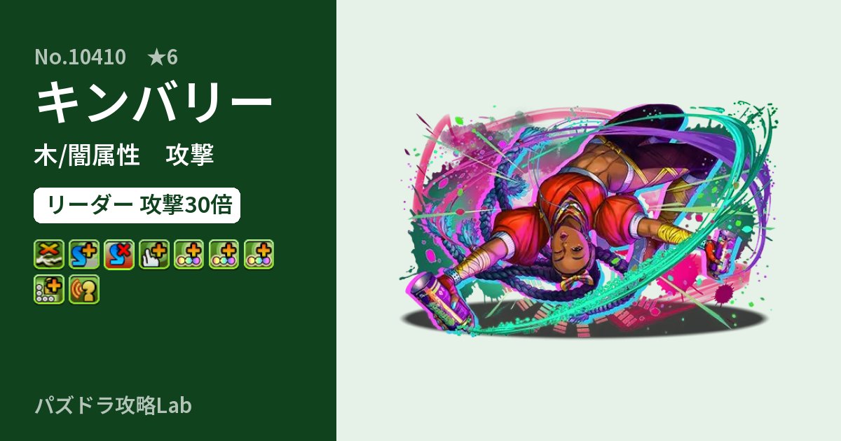 【パズドラ】キンバリーの性能・覚醒・スキルのアイキャッチ