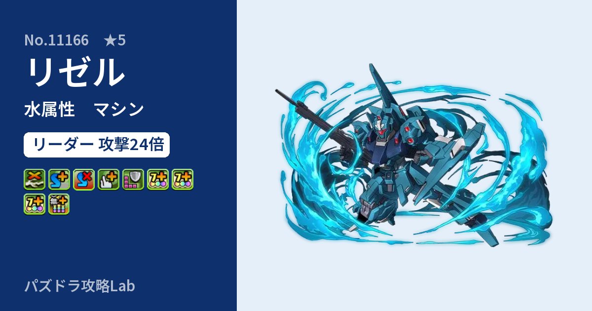 【パズドラ】リゼルの性能・覚醒・スキルのアイキャッチ
