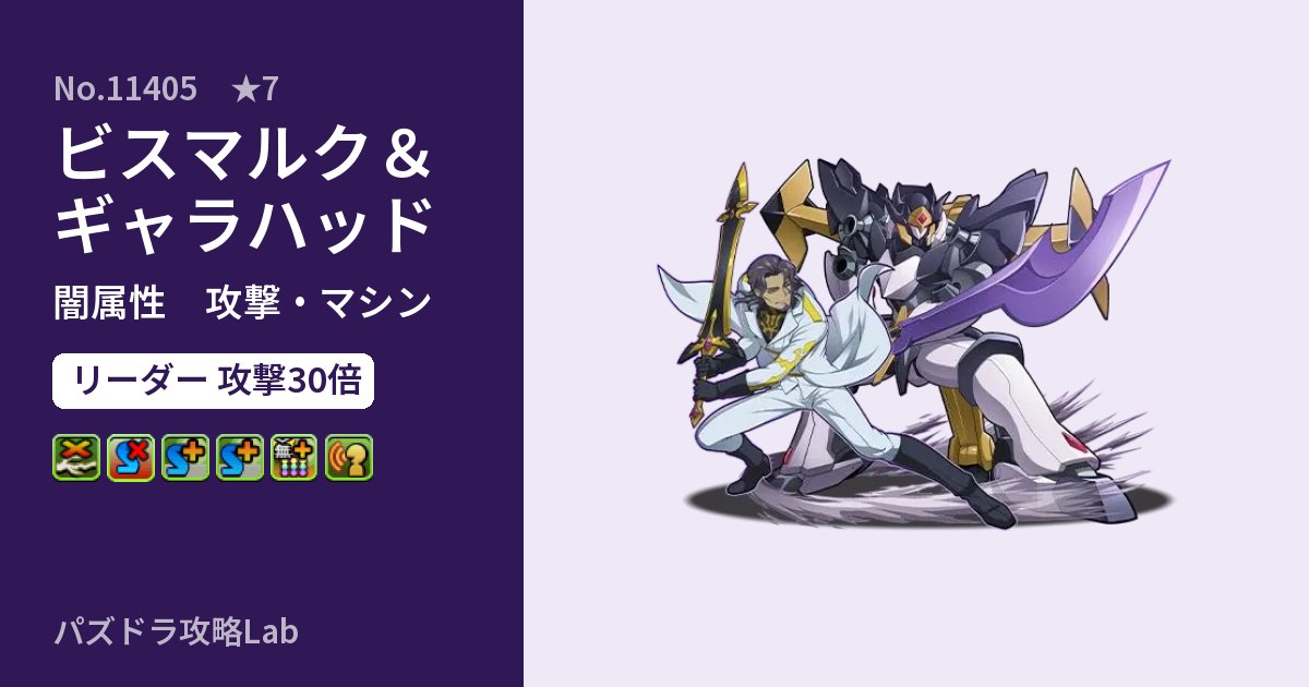 【パズドラ】ビスマルク&ギャラハッドの性能・覚醒・スキルのアイキャッチ