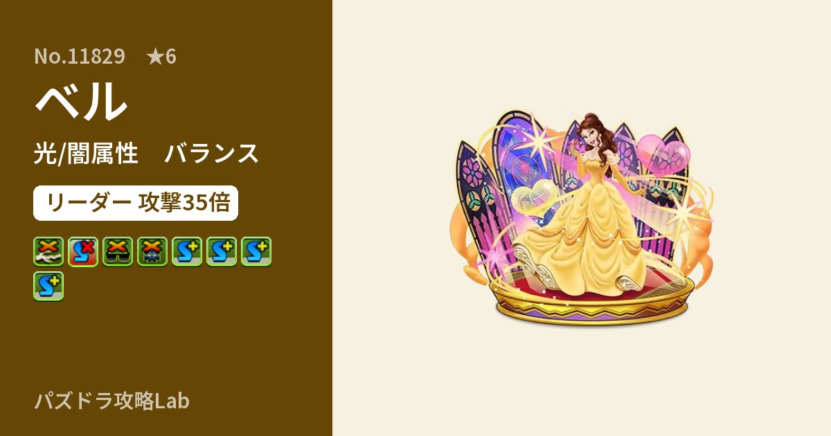 【パズドラ】ベルの性能・覚醒・スキルのアイキャッチ