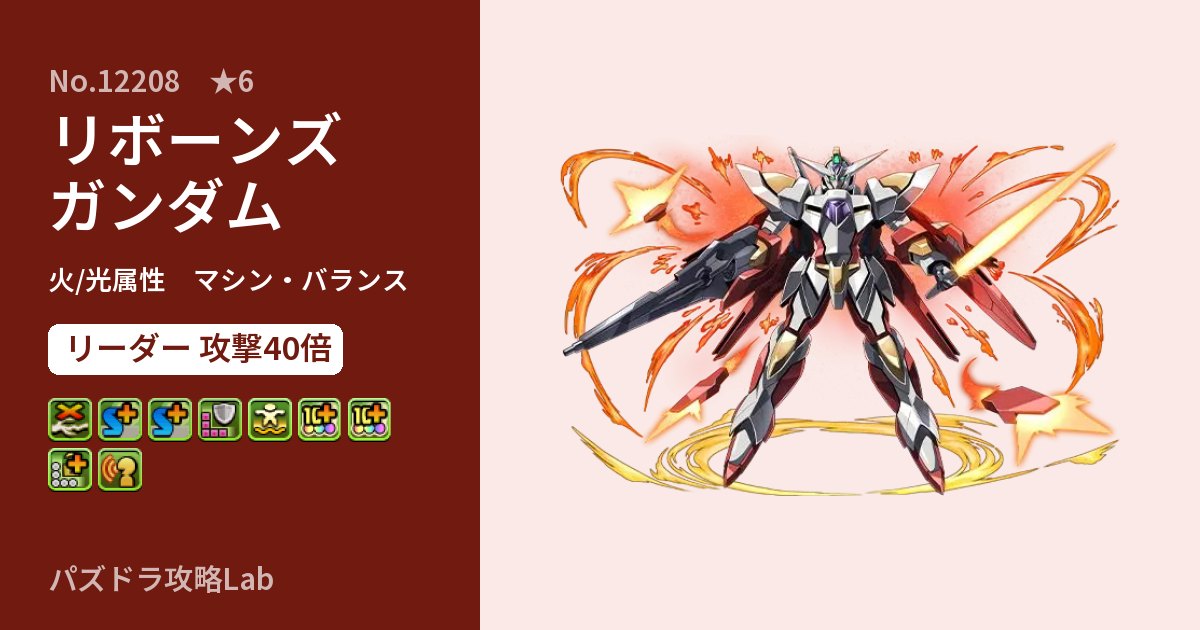 【パズドラ】リボーンズガンダムの性能・覚醒・スキルのアイキャッチ