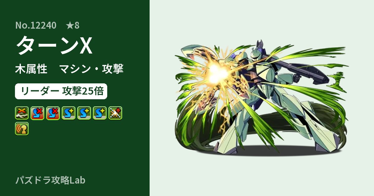 【パズドラ】ターンXの性能・覚醒・スキルのアイキャッチ