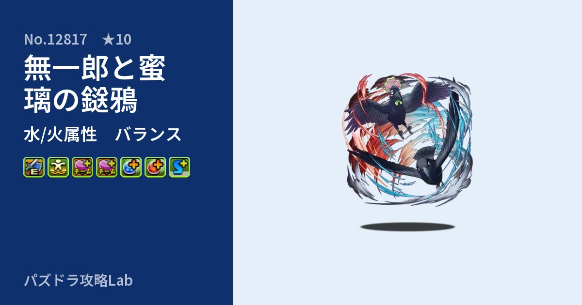【パズドラ】無一郎と蜜璃の鎹鴉の性能・覚醒・スキルのアイキャッチ