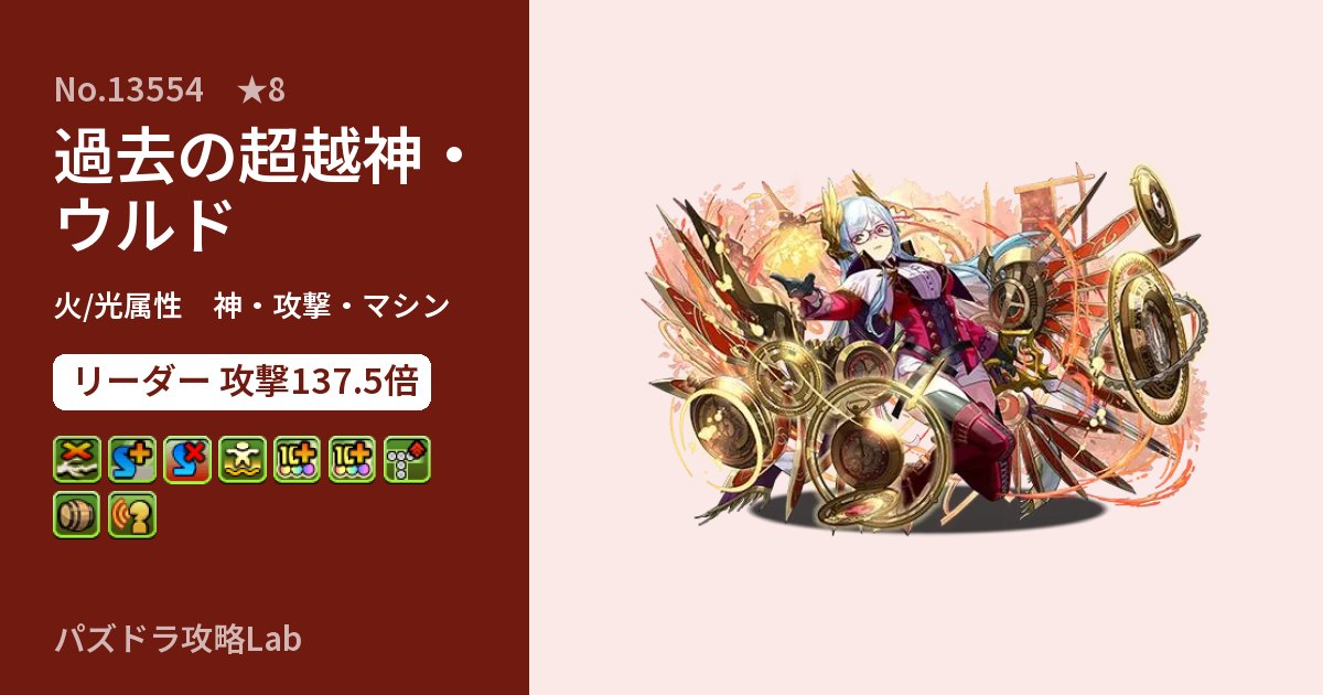 【パズドラ】過去の超越神・ウルドの性能・覚醒・スキルのアイキャッチ
