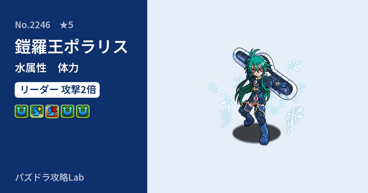 【パズドラ】鎧羅王ポラリスの性能・覚醒・スキルのアイキャッチ