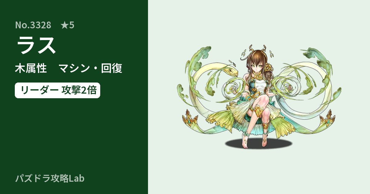 【パズドラ】ラスの性能・覚醒・スキルのアイキャッチ