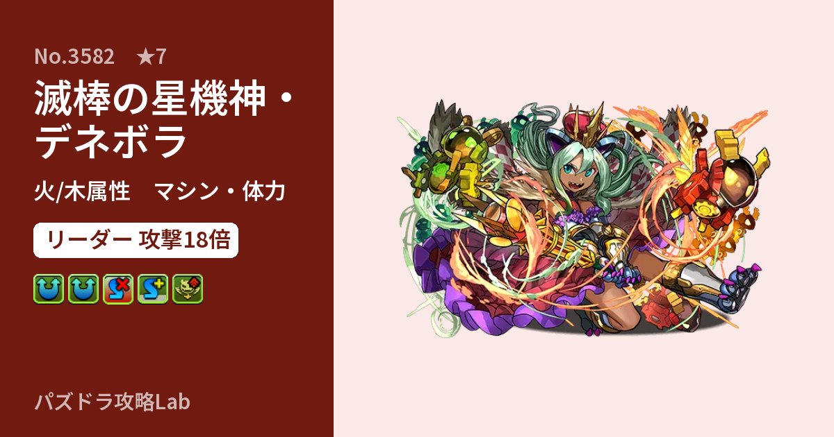 【パズドラ】滅棒の星機神・デネボラの性能・覚醒・スキルのアイキャッチ