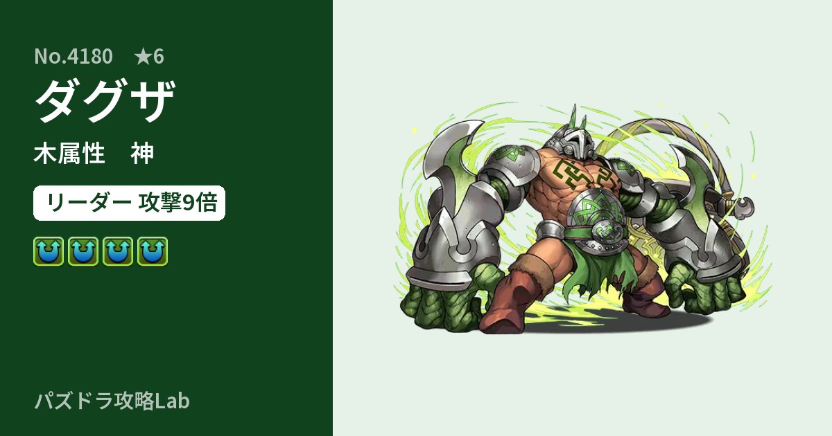 【パズドラ】ダグザの性能・覚醒・スキルのアイキャッチ