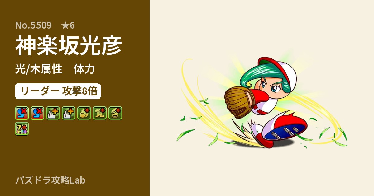 【パズドラ】神楽坂光彦の性能・覚醒・スキルのアイキャッチ