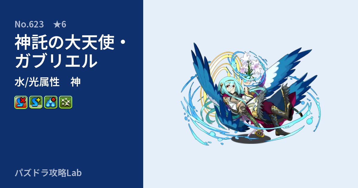 【パズドラ】神託の大天使・ガブリエルの性能・覚醒・スキルのアイキャッチ