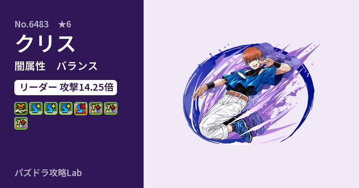 【パズドラ】クリスの性能・覚醒・スキルのアイキャッチ