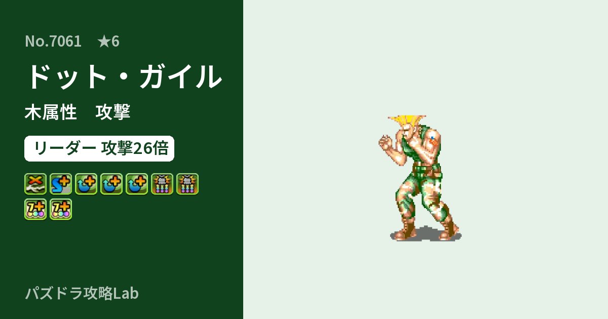 【パズドラ】ドット・ガイルの性能・覚醒・スキルのアイキャッチ