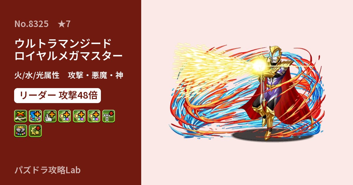 【パズドラ】ウルトラマンジード ロイヤルメガマスターの性能・覚醒・スキルのアイキャッチ
