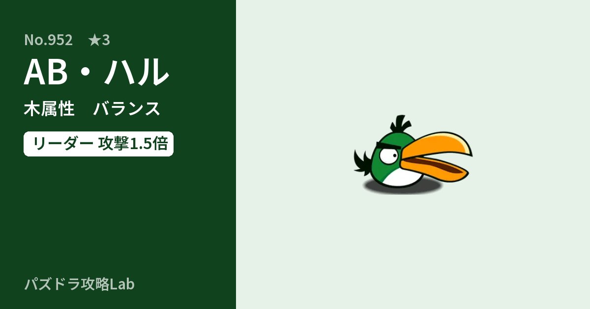 【パズドラ】AB・ハルの性能・覚醒・スキルのアイキャッチ