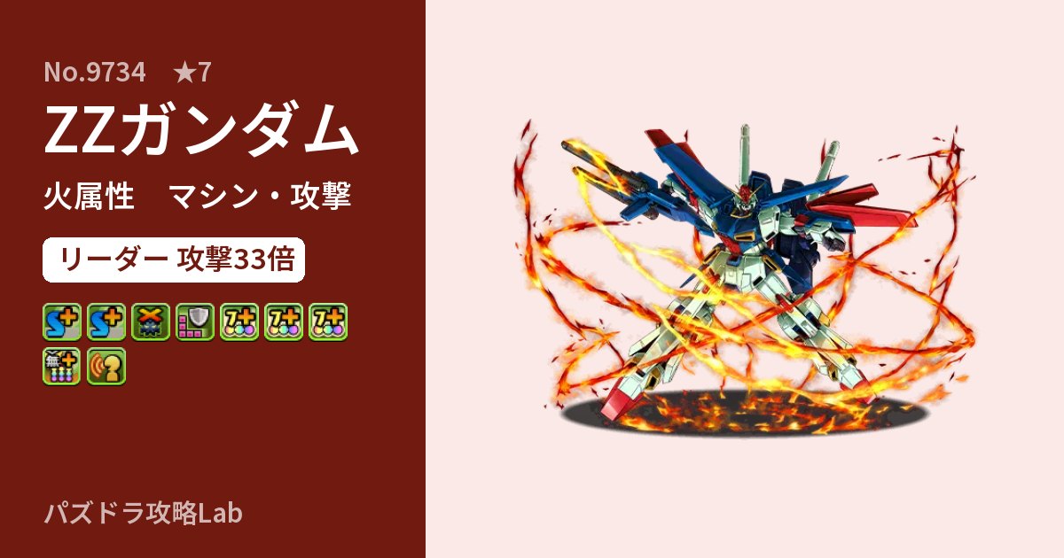 【パズドラ】ZZガンダムの性能・覚醒・スキルのアイキャッチ