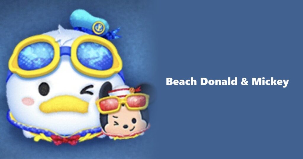Beach Donald & Mickey Tsum Tsum