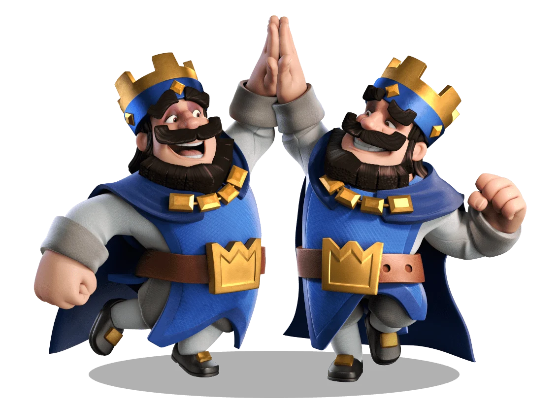 ハイタッチをする2人のキング