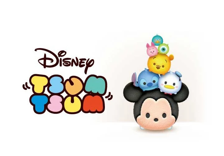 ツムツムのロゴとキャラクターたち